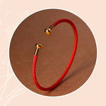 Buddha Stones Simple Design Handmade Luck Braid String Cuff Bracelet
