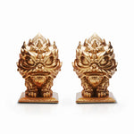 Buddha Stones Lion Statue Strength Resin Home Office Decoration