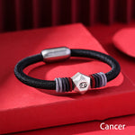 Buddha Stones 999 Sterling Silver 12 Constellations of the Zodiac Blessing Handmade String Bracelet (Extra 35% Off | USE CODE: FS35)