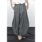 Womenâ€™s Plaid Anti-wrinkle Curved Trousers