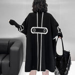 Reversible Loose-fitting Mid-length Knitted Cardigan