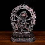 Buddha Stones Tibet Mahakala Bodhisattva Figurine Compassion Copper Statue Decoration