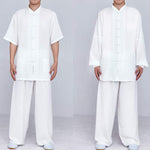 Buddha Stones Meditation Zen Prayer Spiritual Tai Chi Qigong Practice Unisex Embroidery Clothing Set