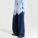 Japanese Retro Loose Straight Corduroy Pants
