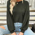 Zeagoo Long Sleeve Backless Hollow Knit Sweater for Women Casual Work Office Loose Fit 2026 | Under