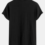 Daddy Print Cotton Arc Hem T-Shirt