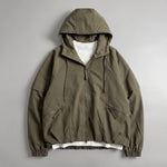 Loose-fit Cropped Hooded Jacket with 3D Tailoring