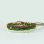 Buddha Stones 3Pcs Tibetan Handmade Multicolored Luck King Kong Knot Auspiciousness Bracelet