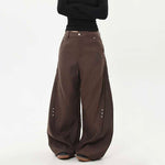 American Retro Deconstructed Rivet Scimitar Pants