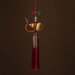 Buddha Stones Feng Shui Coins Gourd Chinese Knot Lucky Coins Five Emperor Money Wealth Tassels Decoration