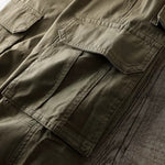 Multi-pocket Straight-leg Casual Trousers