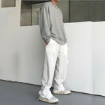 Side Zips Decorative Casual Pants