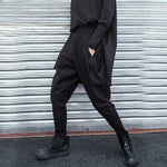 Elastic Waist Casual Harem Pants