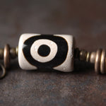Buddha Stones Ebony Wood Dzi Bead Copper Protection Couple Bracelet (Extra 30% Off | USE CODE: FS30)