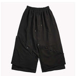 Double Layer Wide Leg Cropped Culottes