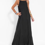 Zeagoo Women's Casual Loose Sleeveless Spaghetti Side Split Maxi Dress