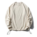 Retro Solid Color Drawstring Quick-drying Shirt
