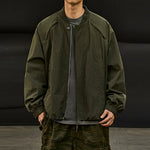 Retro Solid Color Loose Jacket