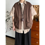 Patchwork Faux Two-Piece Workwear Short-Sleeve Shirt