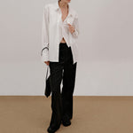 Fake Two-piece Loose Lapel Shirt