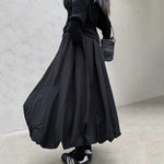Tulip Crumpled Casual A-line Skirt