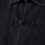 Denim Loose Button-Up T-Shirt