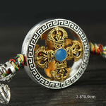 Buddha Stones Tibet Om Mani Padme Hum Vajra Dorje Spiritual Car Hanging Decoration