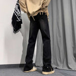 Street Zip Straight Jeans