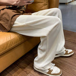 Summer Folds Texture Drape Casual Trousers
