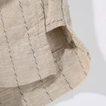 Retro Linen Striped Shorts
