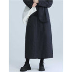 Retro Winter Mid-length Cotton Skirt