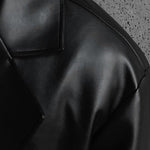 Soft Pu Leather Windbreaker Jacket