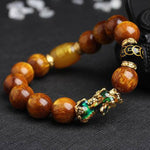 Buddha Stones FengShui Tiger Eye PiXiu Wealth Bracelet (Extra 35% Off | USE CODE: FS35)