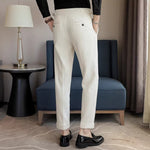 Chenille Naples Casual Straight-leg Suit Trousers
