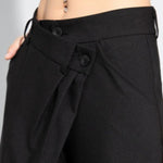 Irregular Loose High-waisted Wide-leg Casual Pants
