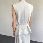 Design Three-dimensional Rose Sleeveless Suit Vest
