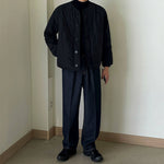 Japanese Loose Collarless Cotton Jacket
