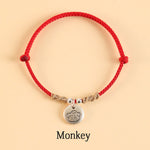 Buddha Stones Handmade 999 Sterling Silver Year of the Dragon Cute Chinese Zodiac Luck Braided Bracelet (Extra 35% Off | USE CODE: FS35)