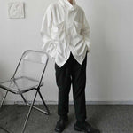 Vintage Turtleneck Big Pocket Loose Shirt