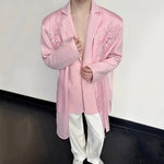 Embroidered Tulle Loose Suit Jacket