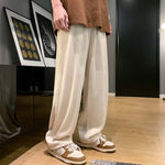 Summer Folds Texture Drape Casual Trousers