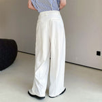 Green Drape Loose Slacks