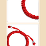 Buddha Stones 925 Sterling Silver Chinese Lock Charm Multicolored Red String Protection Handmade Braided Kids Bracelet (Extra 35% Off | USE CODE: FS35)