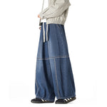 Raw-edge American Harem Straight Pants