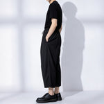 Japanese Drapey Loose High Waisted Wide-leg Pants