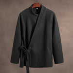 Slant-collared Thickened Vintage Shirt