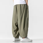 Straight-leg Casual Retro Lantern Pants