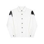 Vintage Contrast Tassel Long Sleeve Shirt