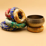 Buddha Stones Tibetan Singing Bowl Handcraft Cushion Decoration