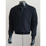 Seagull Collar Long-sleeved Knit Sweater